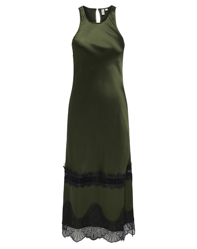 Only - ONLIndona Long Lace Satin Kleid - Forest Night